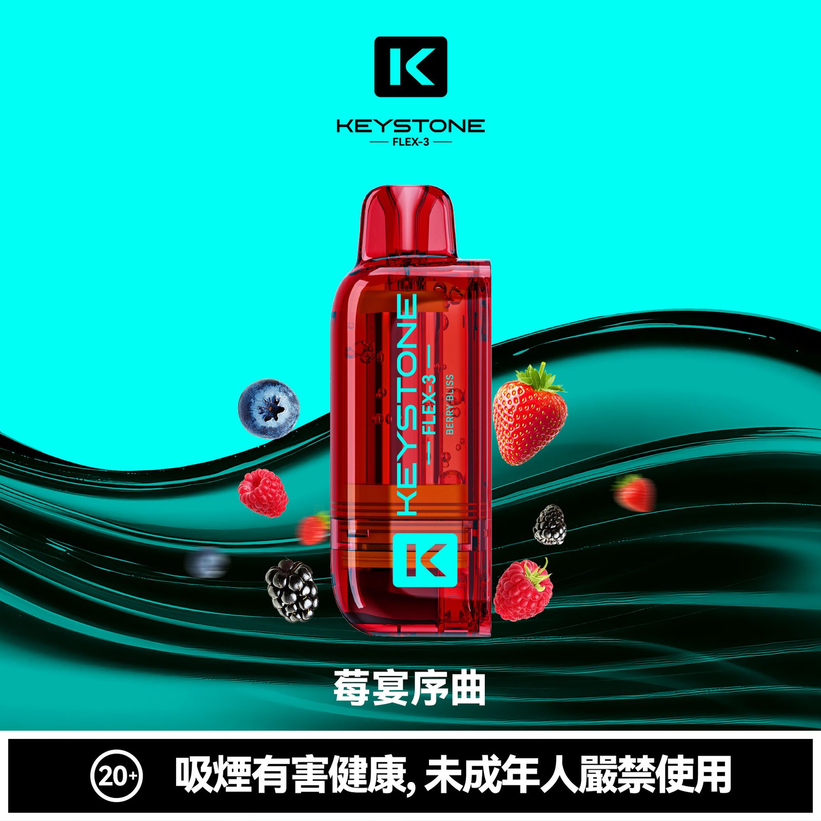 KEYSTONE FLEX-3 鑰石 25000口 專彈專機套裝|大容量續航・台灣現貨:圖片 4