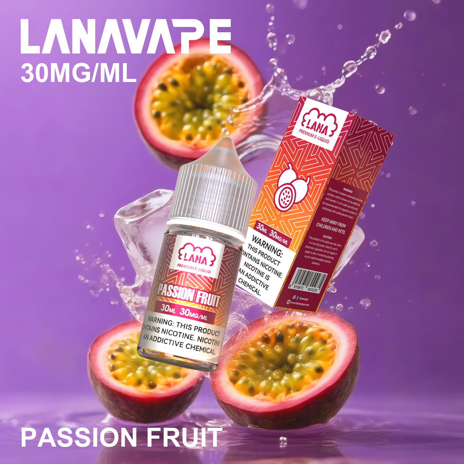 LANA 拉娜 30ml 瓶裝煙油|30MG 冰感強勁・清涼口感升級:圖片 8